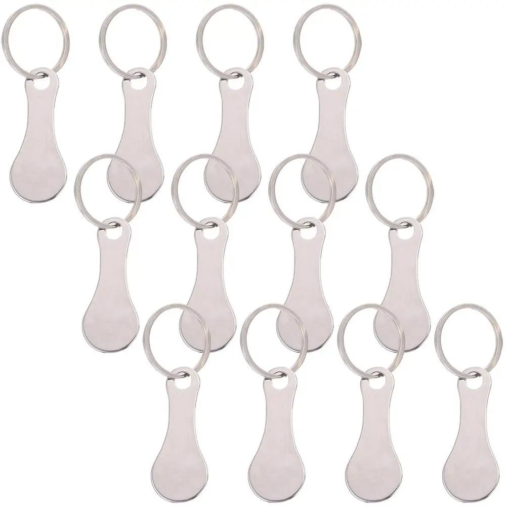 12 Pcs Shopping Cart Token Keychain Stainless Steel Compact Quarter Holder Portable Trolley Supplies Grocery Removal Practical
12 Pcs Shopping Cart Token Keychain Stainless Steel Compact Quarter Holder Portable Trolley Supplies Grocery Removal Practical
