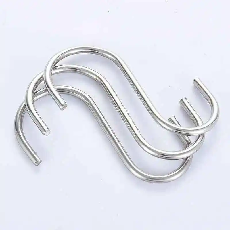 6PCS Heavy Duty Stainless Steel S-Shaped Hook For Kitchen Home And Garden Use - Ideal For Hanging Clothing Utensils And Tool
6PCS Heavy Duty Stainless Steel S-Shaped Hook For Kitchen Home And Garden Use - Ideal For Hanging Clothing Utensils And Tool
