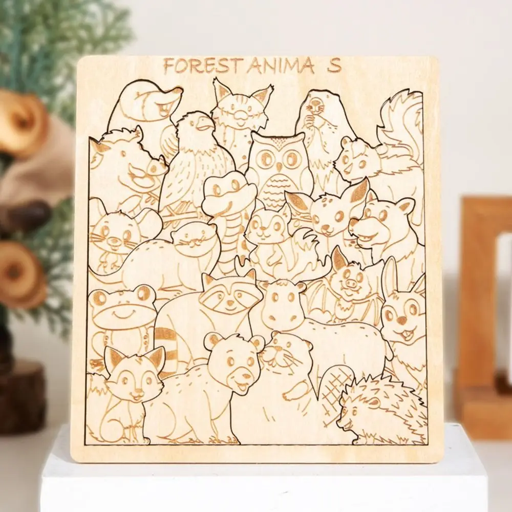 Wooden Irregular-Shaped Puzzles Dinosaur Forest Ocean Animal Animal-shaped Puzzle Children Education Stacked Jigsaw
Wooden Irregular-Shaped Puzzles Dinosaur Forest Ocean Animal Animal-shaped Puzzle Children Education Stacked Jigsaw