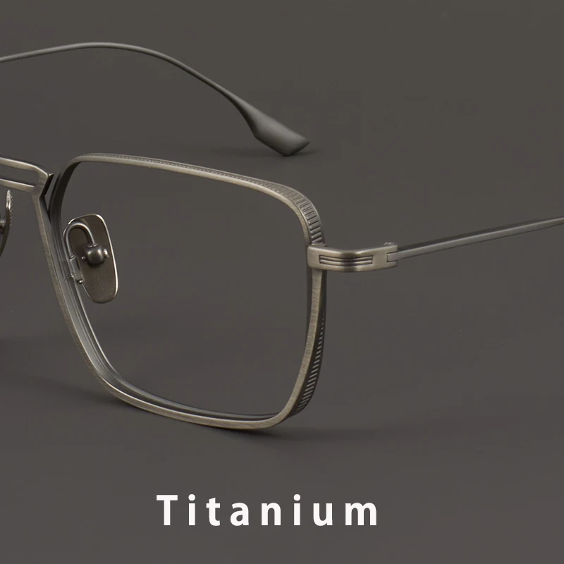 Retro Square Eyeglass Frames Handmade Titanium Spectacle Frames Ultra-light Men Women Designer Feature Glasses Frame New Fashion
Retro Square Eyeglass Frames Handmade Titanium Spectacle Frames Ultra-light Men Women Designer Feature Glasses Frame New Fashion