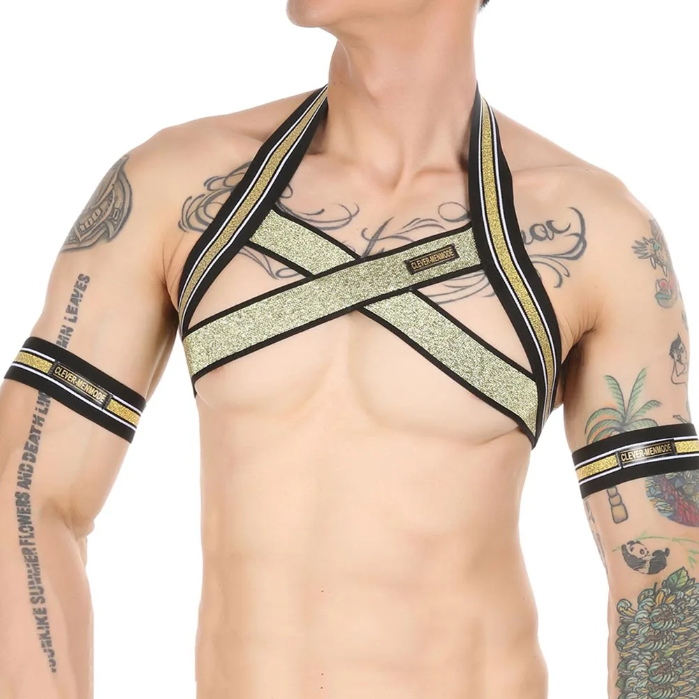 Men Bondage Body Chest Hollow Out Halter Neck Harness Costume Elastic Straps Temptation Lingerie Gay Men Underwear Accessories
Men Bondage Body Chest Hollow Out Halter Neck Harness Costume Elastic Straps Temptation Lingerie Gay Men Underwear Accessories