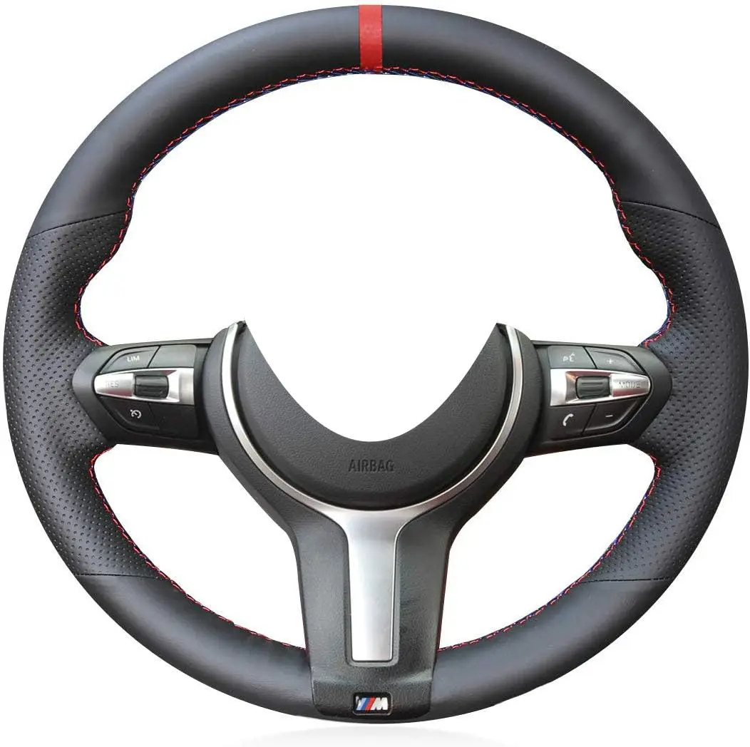 Black Microfiber Leather Steering Wheel Cover With Red Stitching For 3/5/6/X2/X5/X6 Series 2014-2018 Sport Models
Black Microfiber Leather Steering Wheel Cover With Red Stitching For 3/5/6/X2/X5/X6 Series 2014-2018 Sport Models