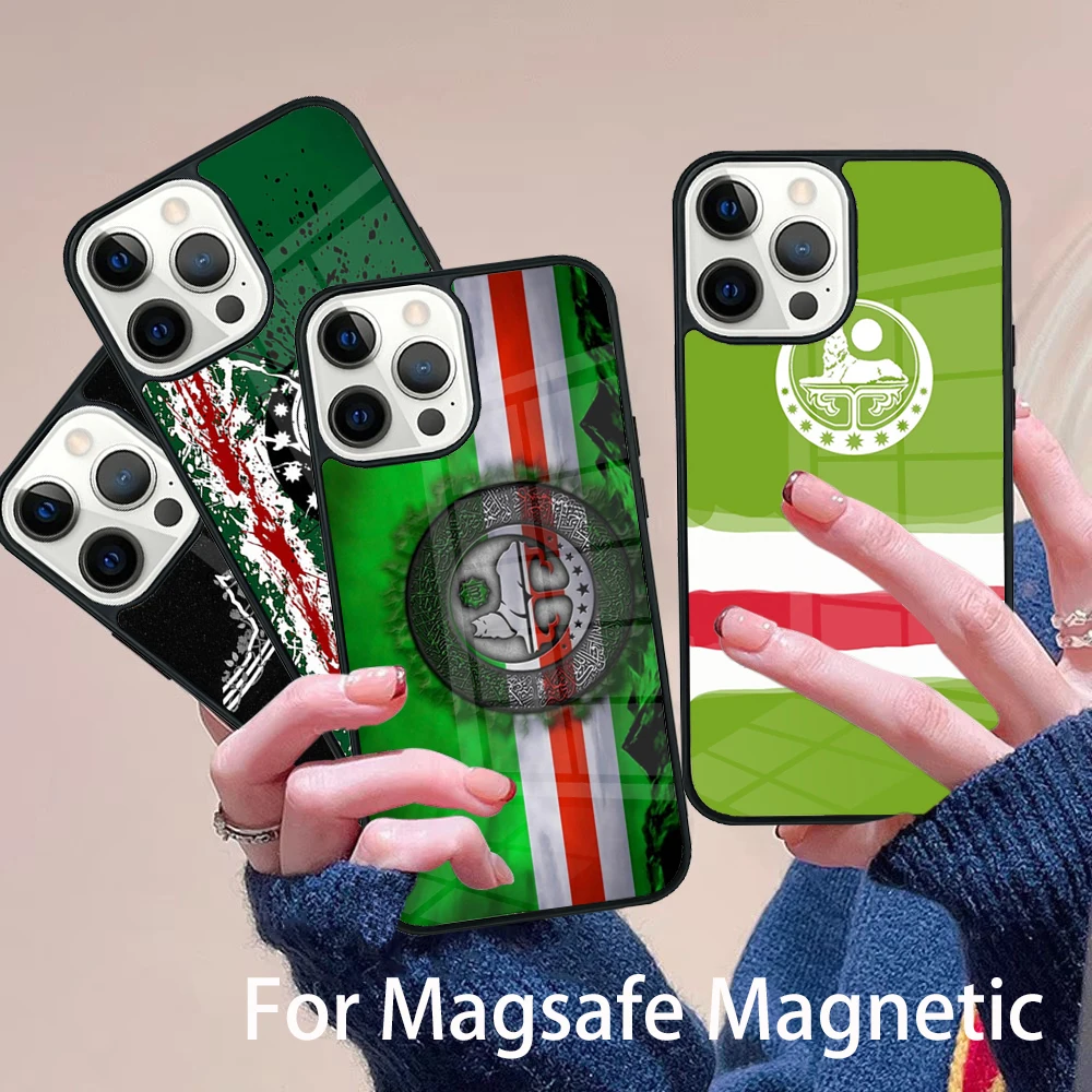 Chechen Chechnya Flag Phone Case Magesafe Magnetic Wireless Charge Cover For IPhone 16 11 12 13 14 15 Pro Max Plus Mini
Chechen Chechnya Flag Phone Case Magesafe Magnetic Wireless Charge Cover For IPhone 16 11 12 13 14 15 Pro Max Plus Mini