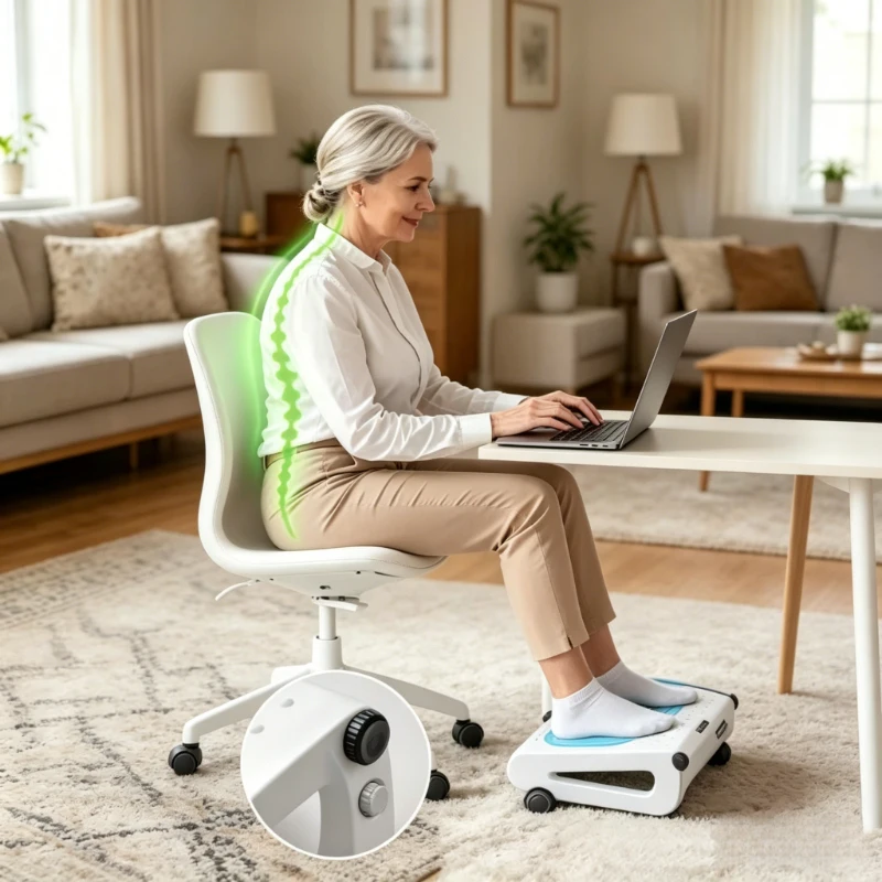 Desk Foot Support Stool, White Triangular Adjustable Foot Rest, Durable Non-slip Holder for Long Time Sitting
Desk Foot Support Stool, White Triangular Adjustable Foot Rest, Durable Non-slip Holder for Long Time Sitting