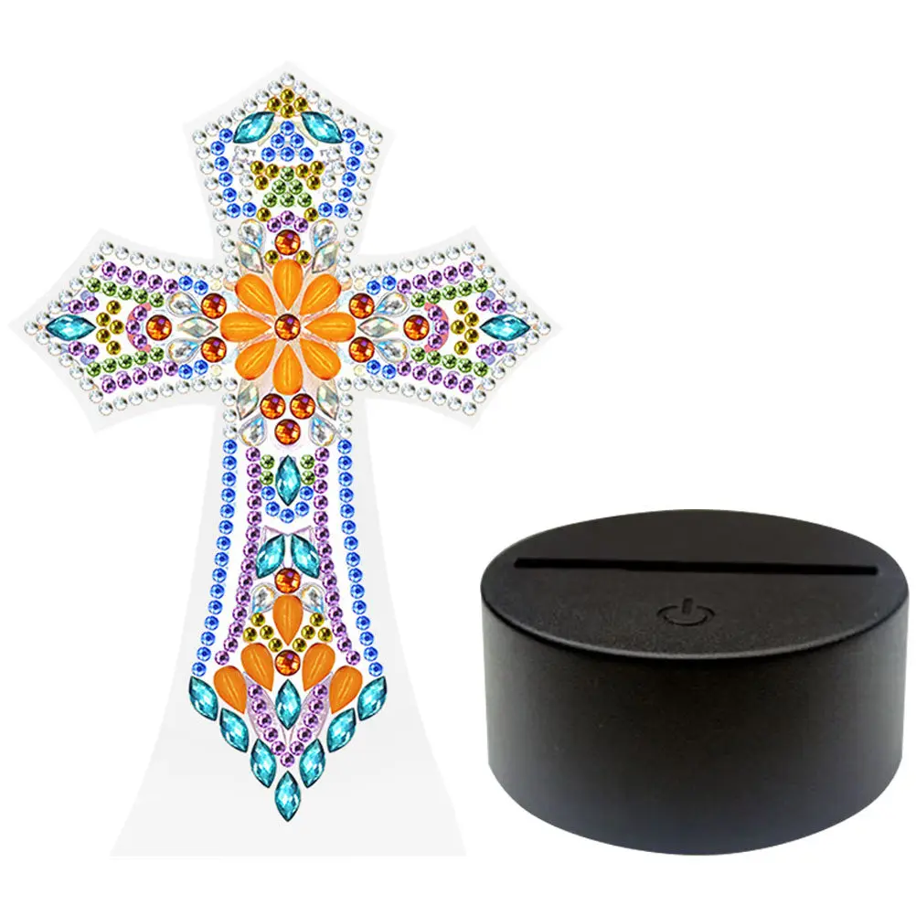 DIY Rhinestones Painting Cross Night Light Chic Table Lamp Bedroom Decor Bedside Desk Lamp Diamond Art Light Visual Enjoyment
DIY Rhinestones Painting Cross Night Light Chic Table Lamp Bedroom Decor Bedside Desk Lamp Diamond Art Light Visual Enjoyment