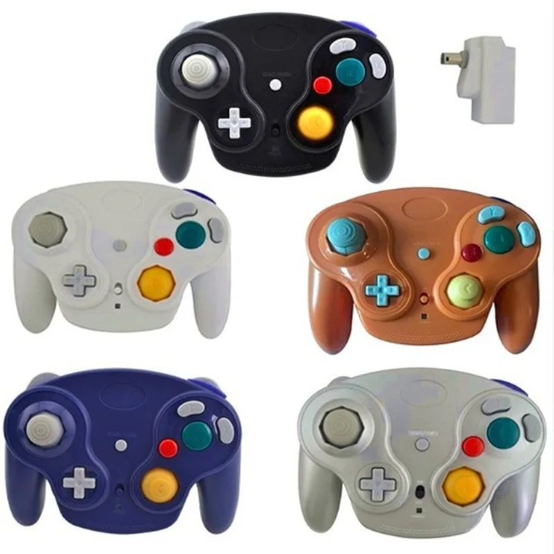 5 Colors Wireless Gamepad Controller for NGC game console with 2.4G Adapter Gamepads Joystick for GameCube Video Game Console
5 Colors Wireless Gamepad Controller for NGC game console with 2.4G Adapter Gamepads Joystick for GameCube Video Game Console