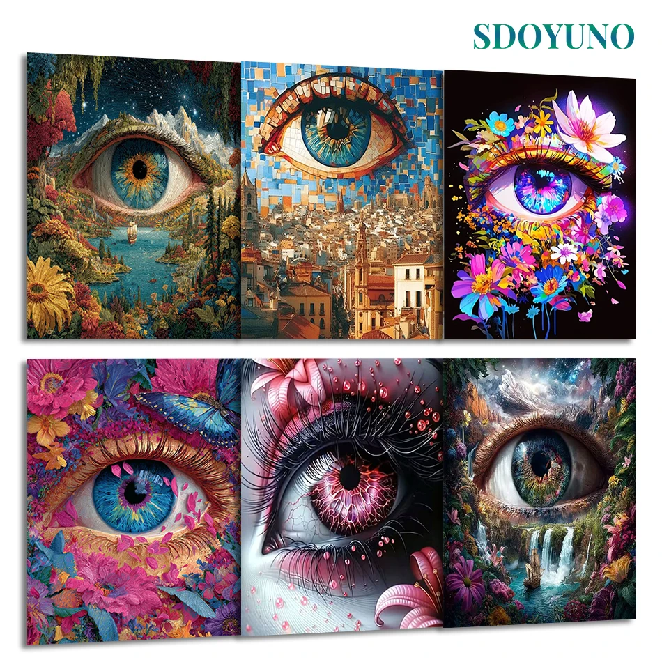 SDOYUNO Painting By Number Adults Abstract still life eye Digital oil paintings Set Canvas Painting Picture Diy Home Decoration
SDOYUNO Painting By Number Adults Abstract still life eye Digital oil paintings Set Canvas Painting Picture Diy Home Decoration
