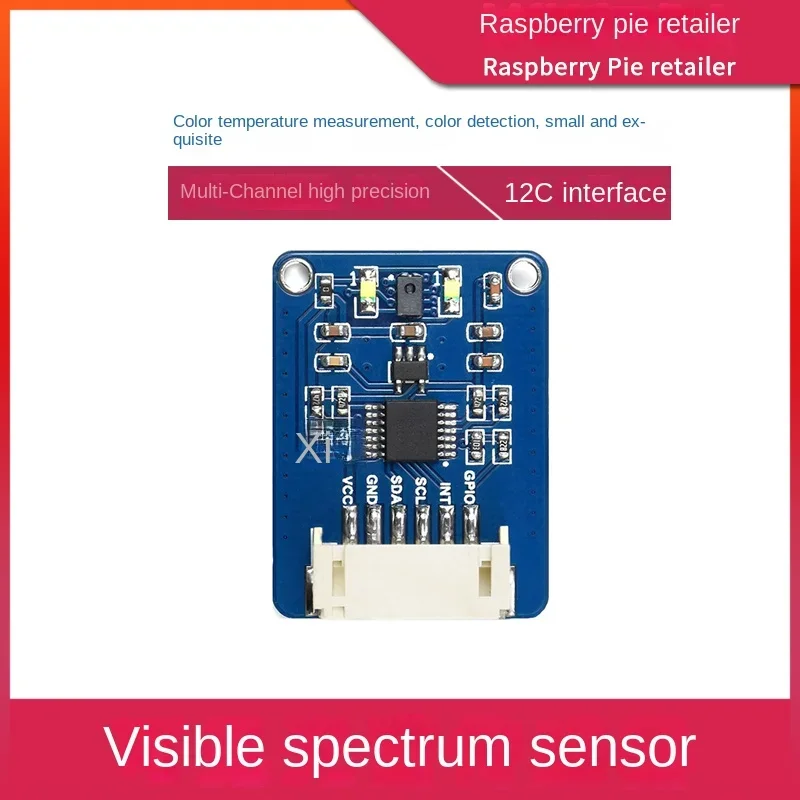 Raspberry Pi 4b/Stm32 As7341 Spectral Sensor Spectrum Analyzer Color Temperature Color Detection Module
Raspberry Pi 4b/Stm32 As7341 Spectral Sensor Spectrum Analyzer Color Temperature Color Detection Module