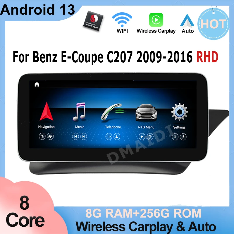 GPS Navigation Auto Radio For Mercedes Benz E Coupe 2 -Door C207 E207 RHD Qualcomm Android 13 Car Multimedia Player Stereo Video
GPS Navigation Auto Radio For Mercedes Benz E Coupe 2 -Door C207 E207 RHD Qualcomm Android 13 Car Multimedia Player Stereo Video