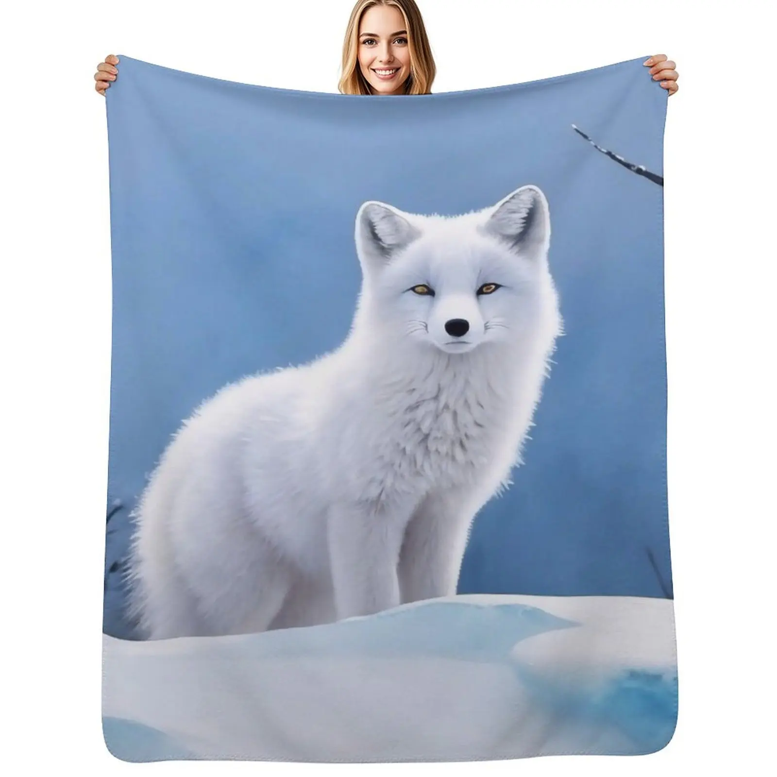 Arctic fox Throw Blanket Soft Comfort Blanket for Reading Watching TV
Arctic fox Throw Blanket Soft Comfort Blanket for Reading Watching TV