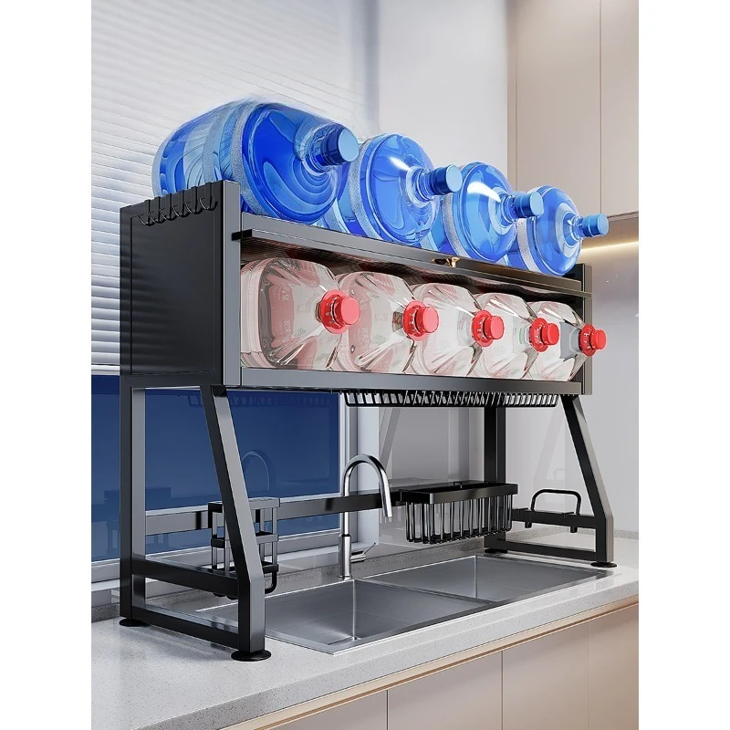 Kitchen sink dust rack, household sink multi-function cupboard, dish storage drain rack
Kitchen sink dust rack, household sink multi-function cupboard, dish storage drain rack