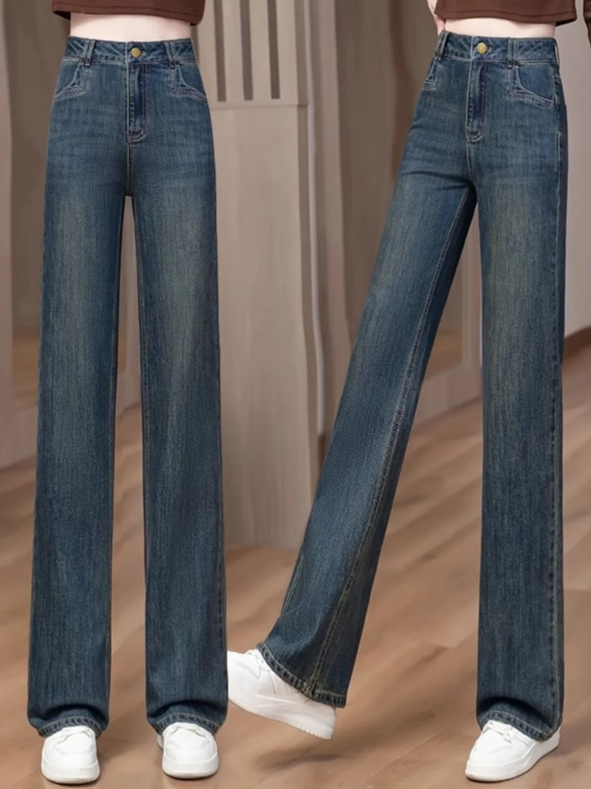 Женские прямые джинсы на подкладке Fce, джинсовые брюки с высокой талией и широкими штанинами, утягивающие свободные брюки, весна-осень, новое поступление
Женские прямые джинсы на подкладке Fce, джинсовые брюки с высокой талией и широкими штанинами, утягивающие свободные брюки, весна-осень, новое поступление