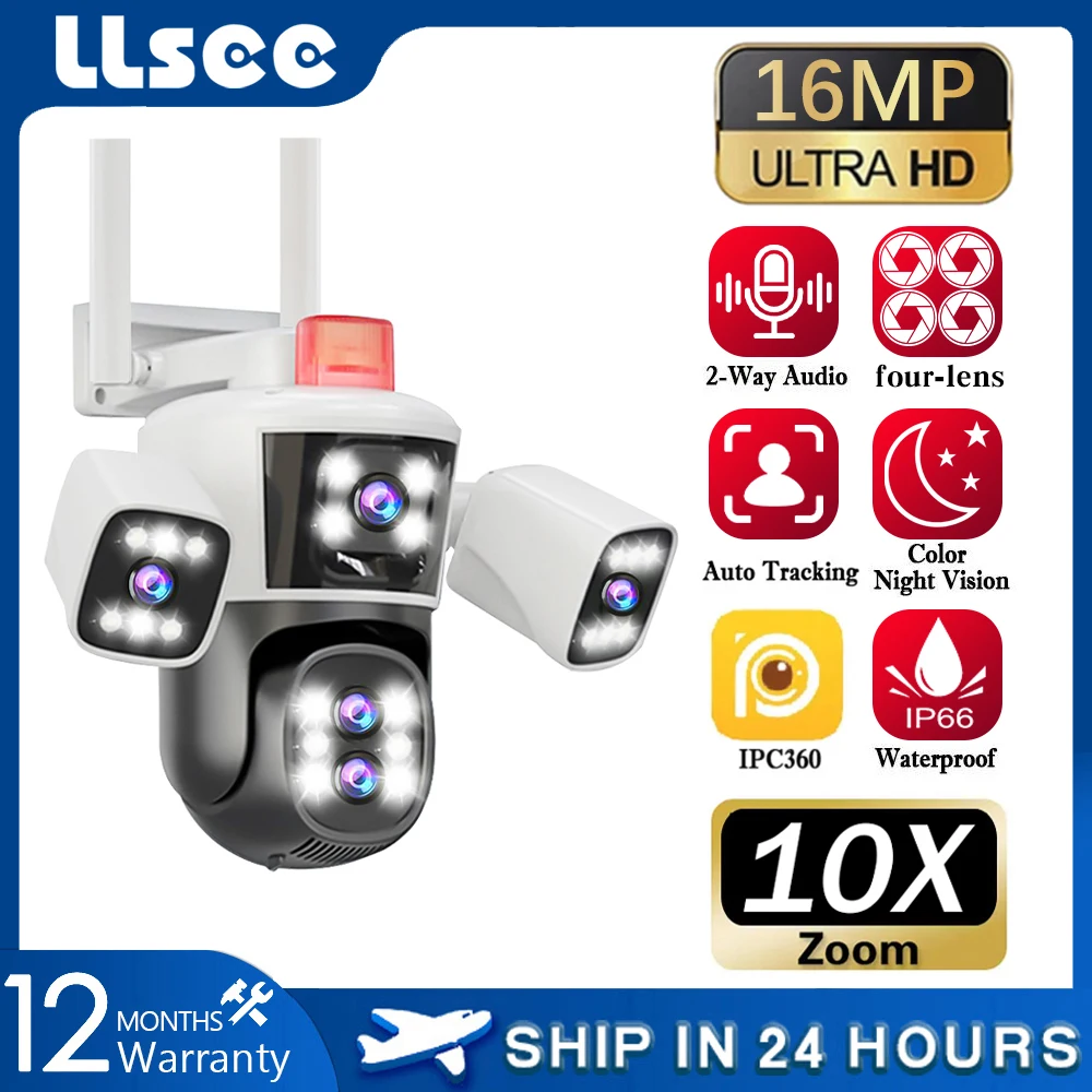LLSEE, IPC360, беспроводная Wi-Fi камера, 16 МП, четырехобъектива, беспроводная система видеонаблюдения для внутреннего и наружного наблюдения IP66, водонепроницаемая, IP-вращение, камера видеонаблюдения
LLSEE, IPC360, беспроводная Wi-Fi камера, 16 МП, четырехобъектива, беспроводная система видеонаблюдения для внутреннего и наружного наблюдения IP66, водонепроницаемая, IP-вращение, камера видеонаблюдения