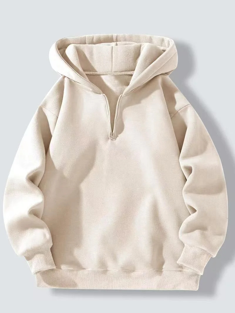 American Casual Hoodie Zipper Style Pure Color Loose Fit Sportswear Sweatshirt for Young Women Polyester Fiber Long Sleeve
American Casual Hoodie Zipper Style Pure Color Loose Fit Sportswear Sweatshirt for Young Women Polyester Fiber Long Sleeve