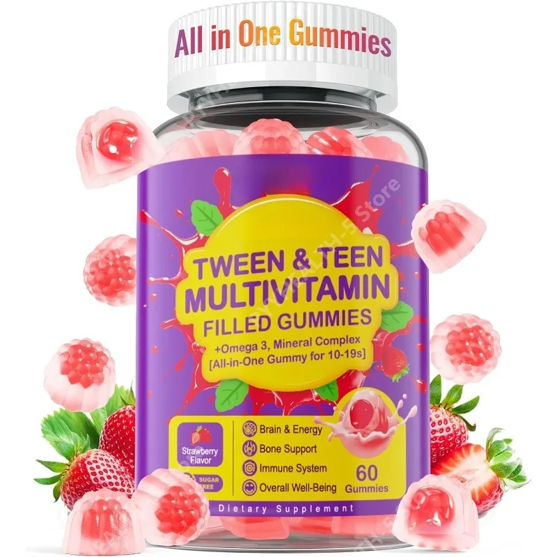 Мультивитаминные жевательные конфеты для подростков (мальчиков и девочек) 12-17, 18, 19 лет, а также для детей от 10 лет и старше: мультивитамины, мультиминералы для мозга, костей и энергии.
Мультивитаминные жевательные конфеты для подростков (мальчиков и девочек) 12-17, 18, 19 лет, а также для детей от 10 лет и старше: мультивитамины, мультиминералы для мозга, костей и энергии.