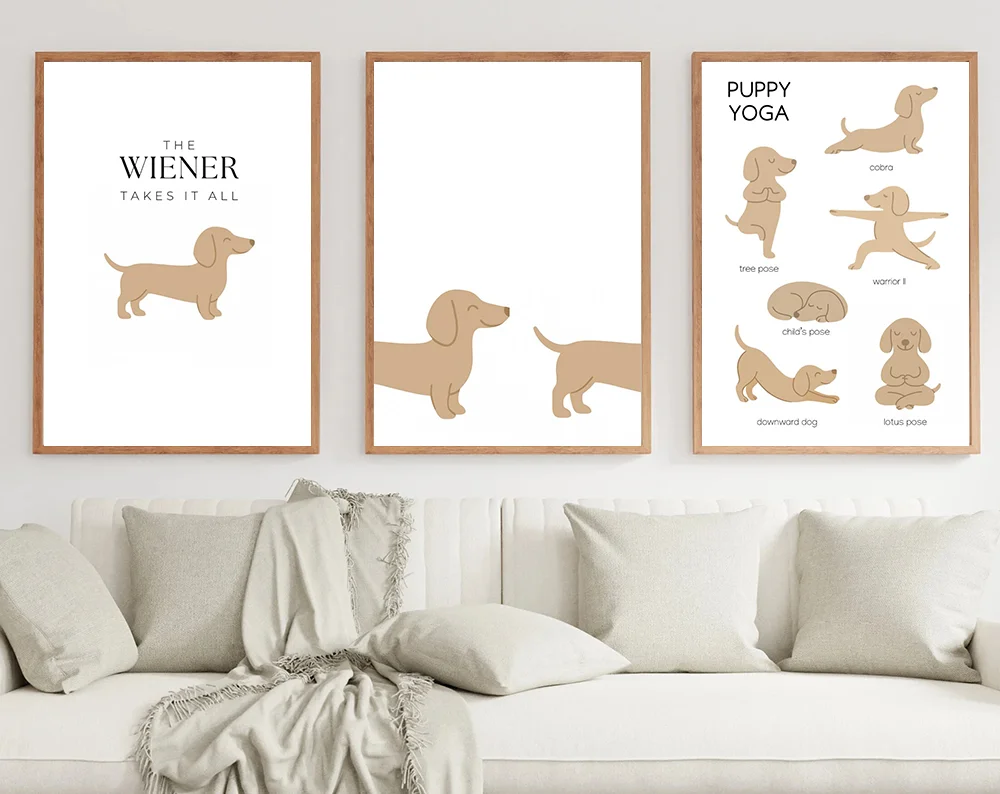 Minimalist Design Dachshund Dopamine Posters Modern Fun Puppy Aesthetic Illustration Wall Art Painting Home Hallway Room Decor
Minimalist Design Dachshund Dopamine Posters Modern Fun Puppy Aesthetic Illustration Wall Art Painting Home Hallway Room Decor