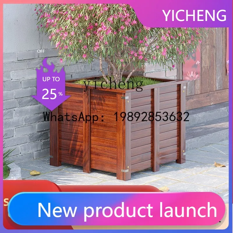 X3 Outdoor Anti-Corrosion Wooden Flower Box Courtyard Tree Planting Box Flower Pot Outdoor Balcony Flower Bed Large Planting
X3 Outdoor Anti-Corrosion Wooden Flower Box Courtyard Tree Planting Box Flower Pot Outdoor Balcony Flower Bed Large Planting