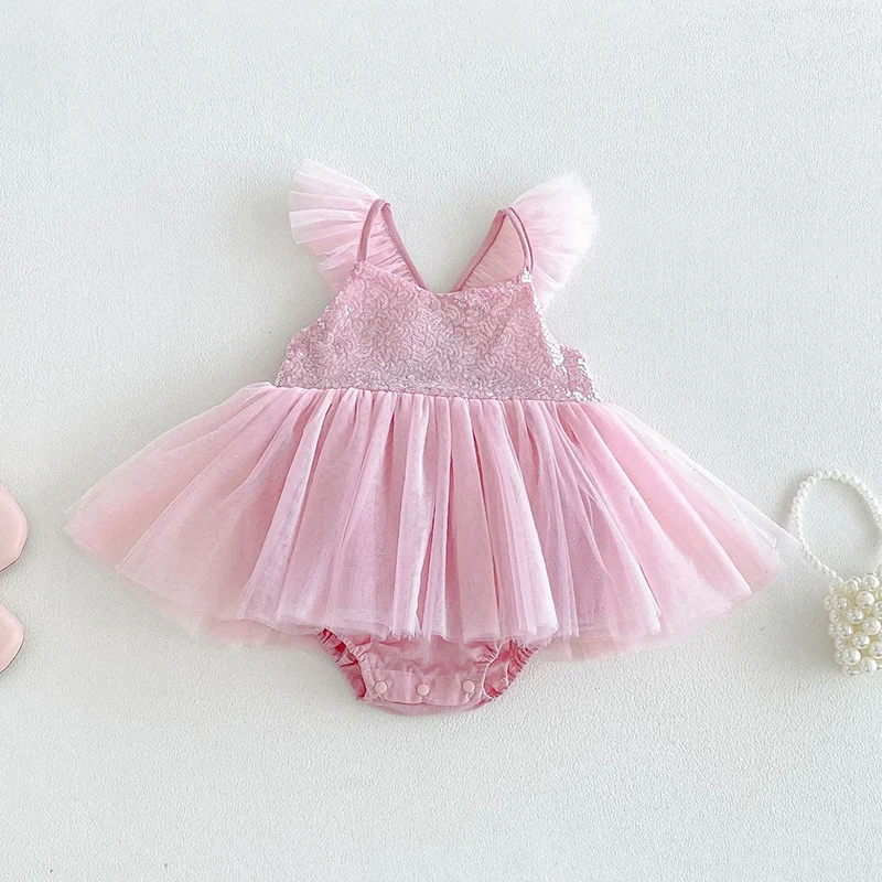 2026 New Summer 0-24M Baby Girl Clothing Infant Baby Girls Bodysuits Sleeveless Cotton Mesh Splicing Toddler Baby Girls Jumpsuit
2026 New Summer 0-24M Baby Girl Clothing Infant Baby Girls Bodysuits Sleeveless Cotton Mesh Splicing Toddler Baby Girls Jumpsuit