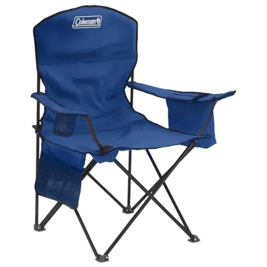 Portable Camping Chair with 4-Can Cooler Cushioned Seat and Back with Side Pockets and Cup Holder Carry Bag Included Great for
Portable Camping Chair with 4-Can Cooler Cushioned Seat and Back with Side Pockets and Cup Holder Carry Bag Included Great for