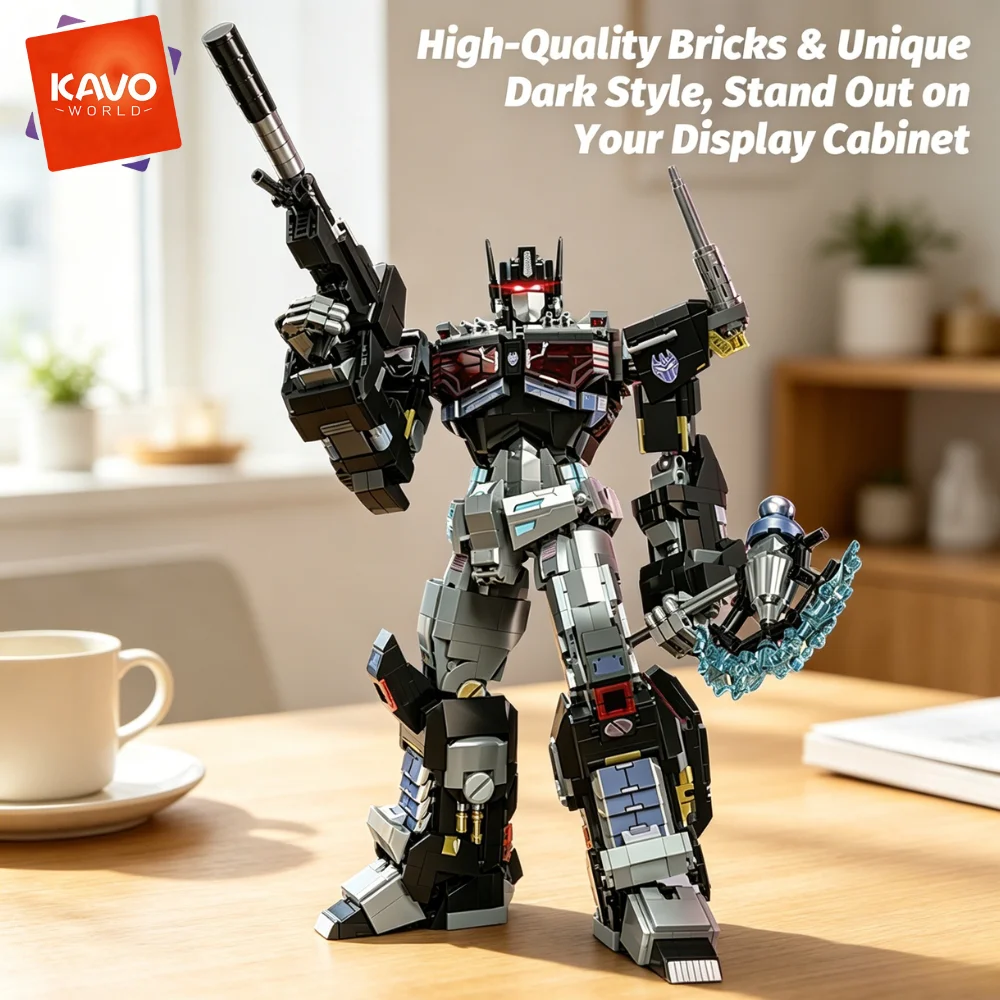 KAVOWORLD 2045PCS Dark Mecha Robot Building Blocks Set Large Scale Posable Robot Model High Quality Construction Toy DIY Assembly STEM Project Home Office Decoration Gift for Robot Enthusiasts teenagers and adults
KAVOWORLD 2045PCS Dark Mecha Robot Building Blocks Set Large Scale Posable Robot Model High Quality Construction Toy DIY Assembly STEM Project Home Office Decoration Gift for Robot Enthusiasts teenagers and adults