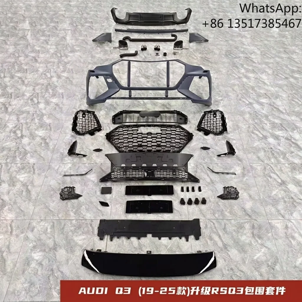 High Quality Clip-on Auto Bodykit with Clips for Audi Q3 2019-2025 Upgrade to RSQ3 Facelift Front Bumper Grille
High Quality Clip-on Auto Bodykit with Clips for Audi Q3 2019-2025 Upgrade to RSQ3 Facelift Front Bumper Grille