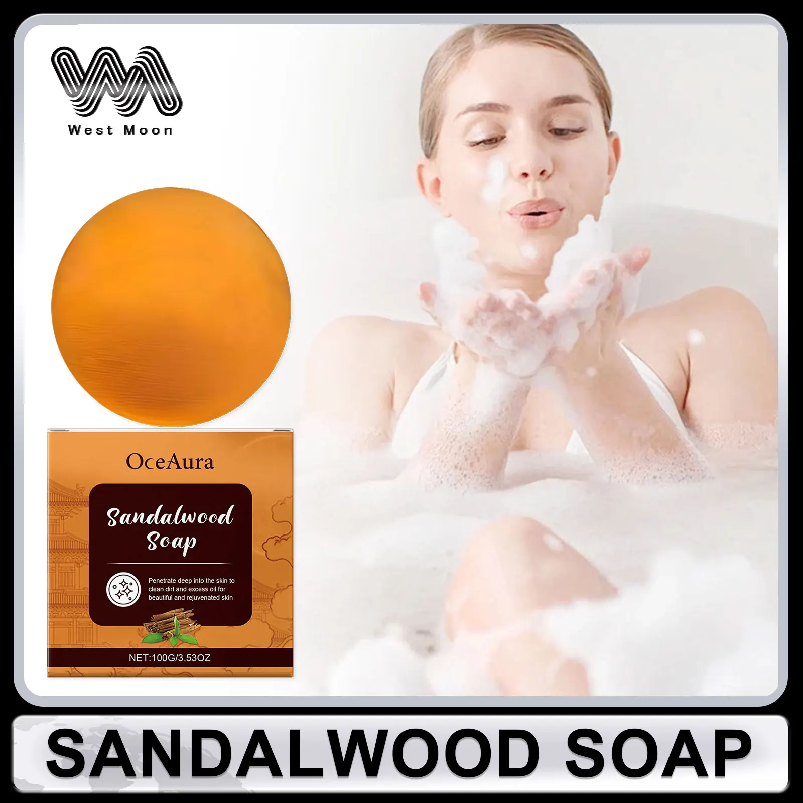 Sandalwood Soap Oil Control Deep Cleansing Pores Shrinking Exfoliator Long Lasting Fragrance Chicken Skin Removal Bathing Soap
Sandalwood Soap Oil Control Deep Cleansing Pores Shrinking Exfoliator Long Lasting Fragrance Chicken Skin Removal Bathing Soap