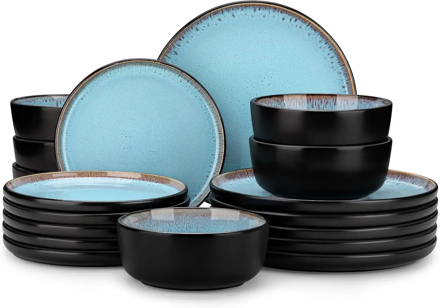 Plates and Bowls Sets, 18 Pieces Stoneware Dinnerware Sets for 6, Kitchen Dish Set Mircowave and Dishwasher Safe Dinner Set Cera
Plates and Bowls Sets, 18 Pieces Stoneware Dinnerware Sets for 6, Kitchen Dish Set Mircowave and Dishwasher Safe Dinner Set Cera