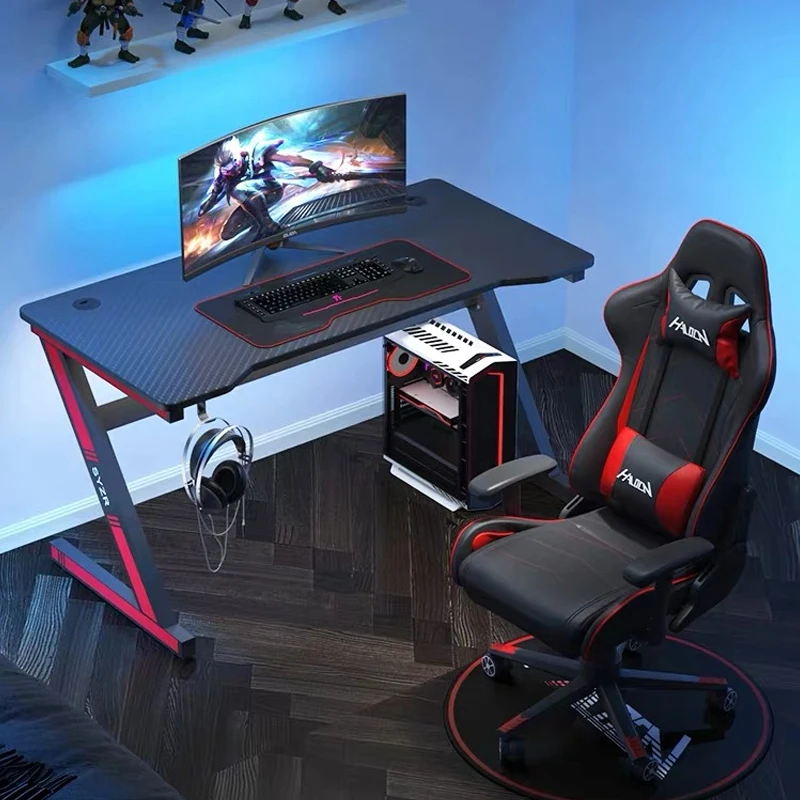 New black cool game table desktop computer desk family anchor live computer desk students bedroom high quality study table
New black cool game table desktop computer desk family anchor live computer desk students bedroom high quality study table