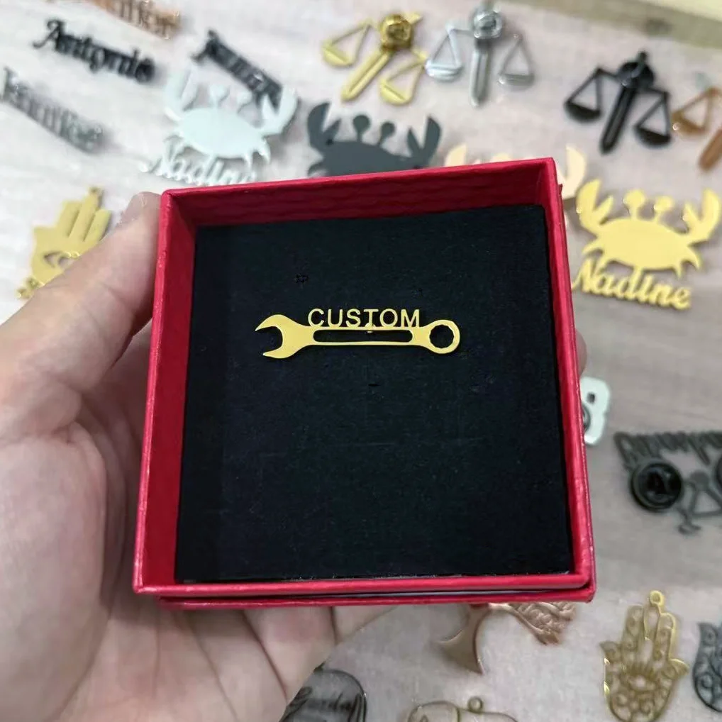 Personalized Wrench Name Brooch Custom Tool Shape Pin for Mechanic Handyman Father's Day Birthday Gift Accessory
Personalized Wrench Name Brooch Custom Tool Shape Pin for Mechanic Handyman Father's Day Birthday Gift Accessory