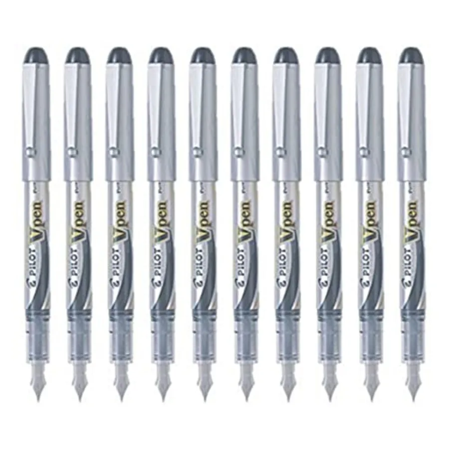 V Pen Varsity Disposable Fountain Pen, Fine Point, Black Ink, Value Set of 10
V Pen Varsity Disposable Fountain Pen, Fine Point, Black Ink, Value Set of 10