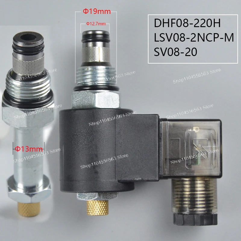 Hydraulic Threaded Cartridge Solenoid Valve for Pressure Holding and Relief, 2-Way 2-Position Normally Closed, Model: DHF08-220H
Hydraulic Threaded Cartridge Solenoid Valve for Pressure Holding and Relief, 2-Way 2-Position Normally Closed, Model: DHF08-220H