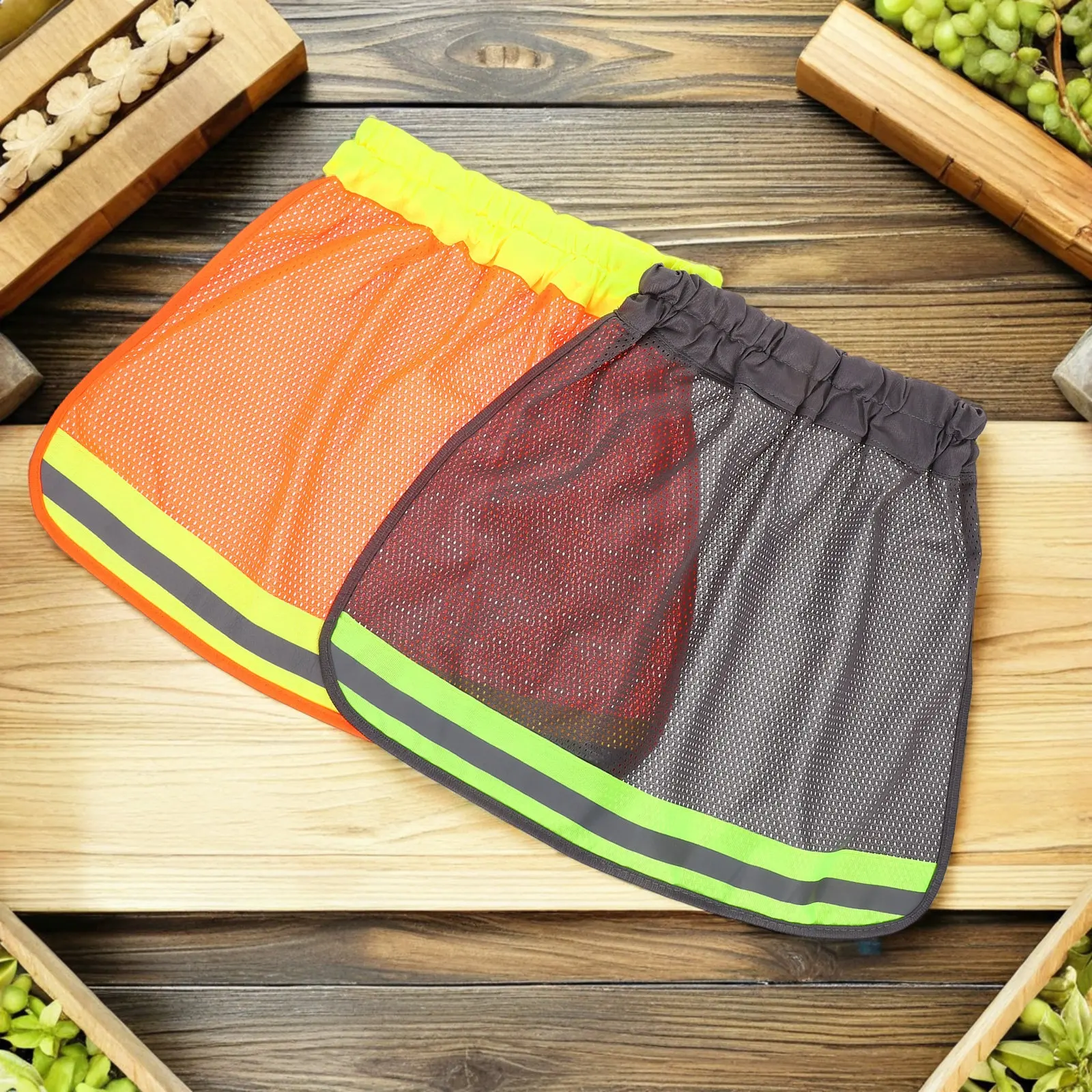 2Pcs High Visibility Hard Hat Mesh Neck Cover Breathable Sun Shade Reflective Strip Sun Visor Construction
2Pcs High Visibility Hard Hat Mesh Neck Cover Breathable Sun Shade Reflective Strip Sun Visor Construction