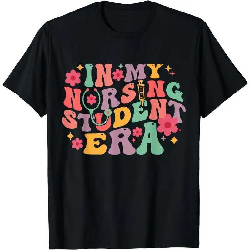 In My Nursing Student Era T-shirt for Women Cute Retro Nurse Graphic Tee Trendy Vintage Slogan Top Med School Gift
In My Nursing Student Era T-shirt for Women Cute Retro Nurse Graphic Tee Trendy Vintage Slogan Top Med School Gift