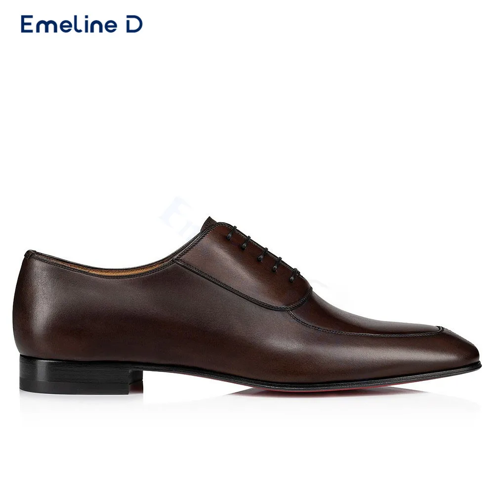 Solid Color Gentleman Lace-Up Leather Shoes Dark Brown Business Personality Leather Casual Shoes Trendy Large Size Men's Shoes
Solid Color Gentleman Lace-Up Leather Shoes Dark Brown Business Personality Leather Casual Shoes Trendy Large Size Men's Shoes
