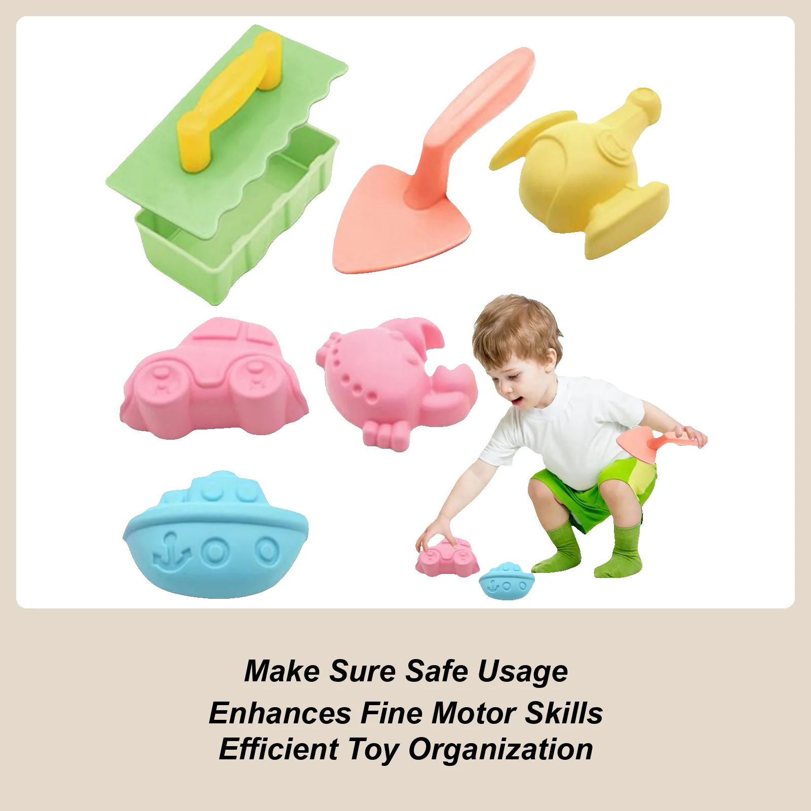 Beach Toys Sand Mold And Shovel Set Lightweight Waterproof Outdoor Games Portable Snow Shovel For Boys Girls Kids Children
Beach Toys Sand Mold And Shovel Set Lightweight Waterproof Outdoor Games Portable Snow Shovel For Boys Girls Kids Children
