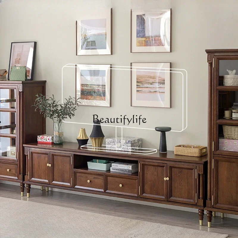 American pure solid wood TV cabinet light luxury all log TV cabinet light luxury
American pure solid wood TV cabinet light luxury all log TV cabinet light luxury