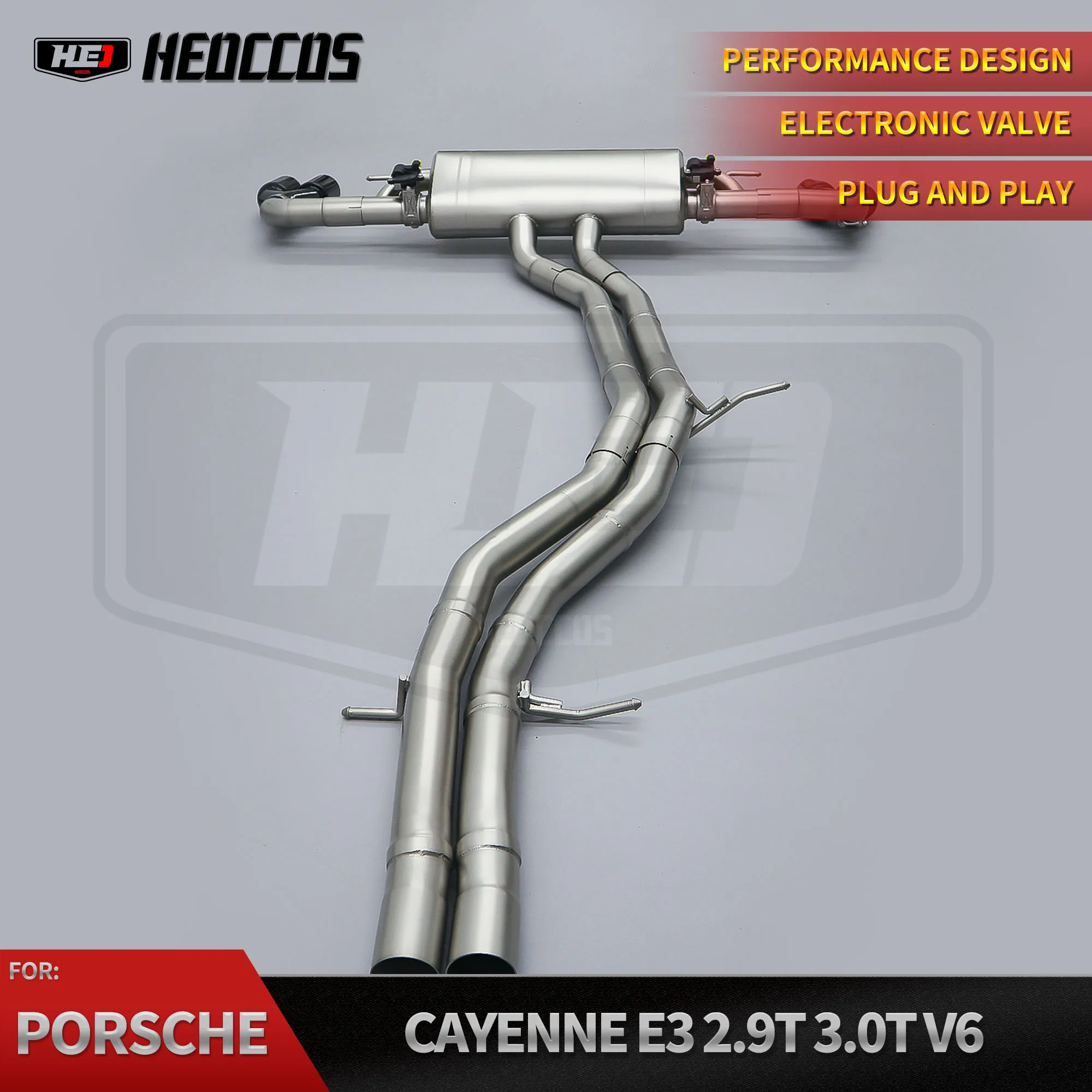 HEO Performance Valvetronic Exhaust Catback System for Porsche Cayenne 3.0 V6 Exhaust
HEO Performance Valvetronic Exhaust Catback System for Porsche Cayenne 3.0 V6 Exhaust