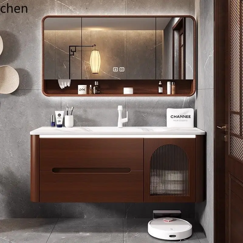 PYH Lacquered Solid Wood Ceramic Basin Bathroom Set Washbasin Cabinet Hanging Cabinet Washstand Basin
PYH Lacquered Solid Wood Ceramic Basin Bathroom Set Washbasin Cabinet Hanging Cabinet Washstand Basin