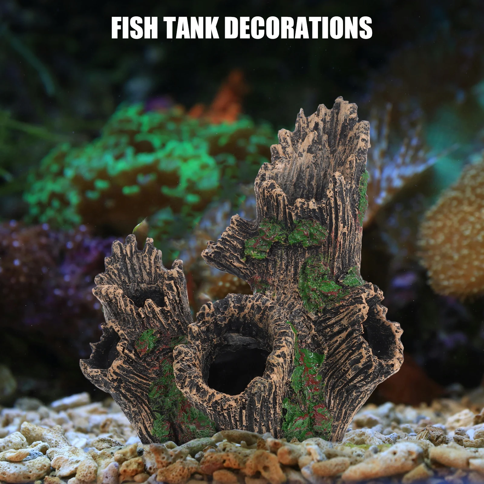 Artificial Tree Trunk Multi Hole Stump Fish Aquarium Cave Shelters Resin Home Pet Supplies L scape Stump For Fish Tank Desktop
Artificial Tree Trunk Multi Hole Stump Fish Aquarium Cave Shelters Resin Home Pet Supplies L scape Stump For Fish Tank Desktop