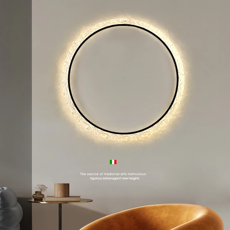 Round Black Led Wall Lamp For Backdrop Corridor Bedside Room Decoration Interior Lighting Fixtures Wall Lights Indoor Lampara
Round Black Led Wall Lamp For Backdrop Corridor Bedside Room Decoration Interior Lighting Fixtures Wall Lights Indoor Lampara