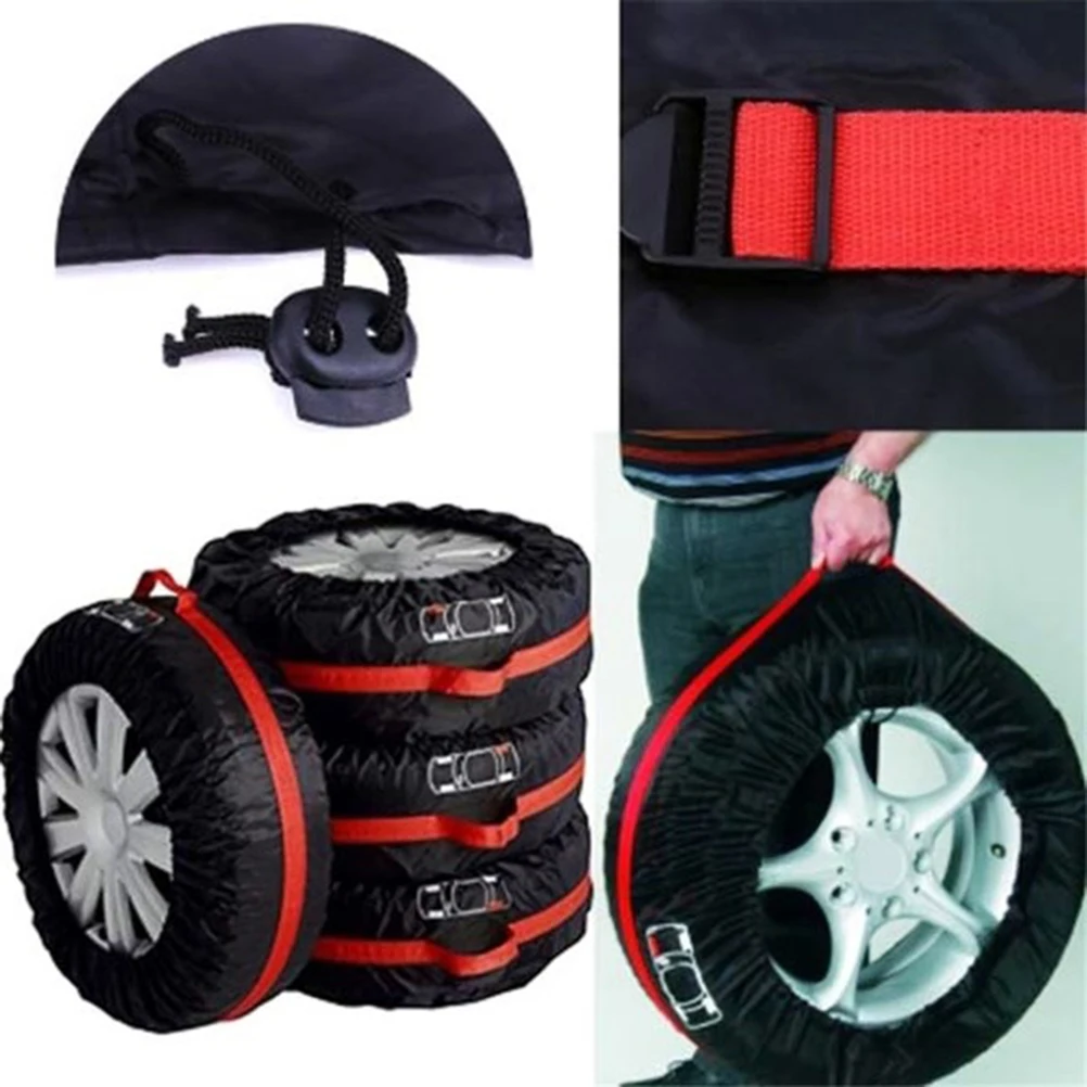 4 Pcs Tire Protection Cover Universal Storage Snow Spare Wheel Fits All Vehicles Durable Material
4 Pcs Tire Protection Cover Universal Storage Snow Spare Wheel Fits All Vehicles Durable Material