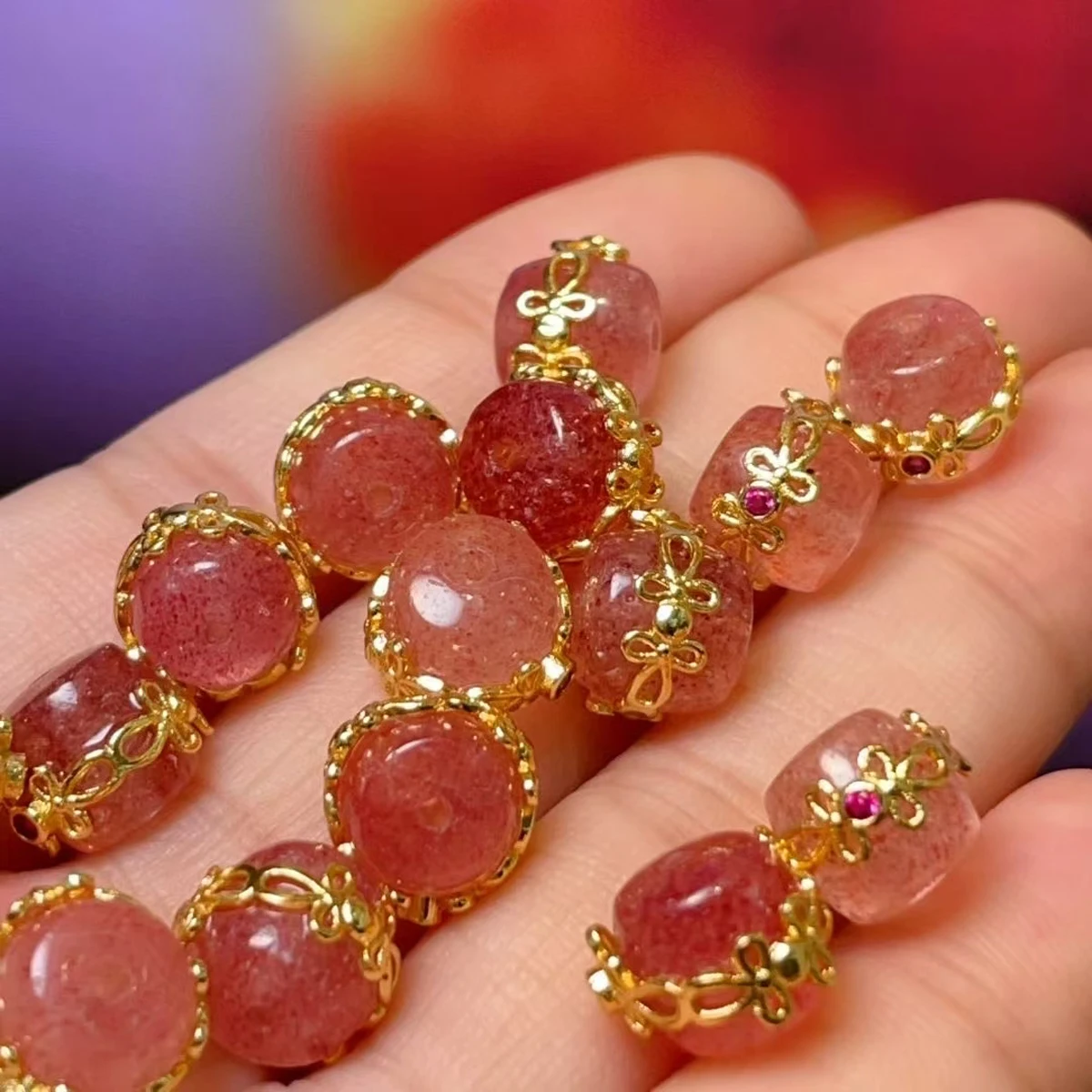 5pcs Natural Strawberry Quartz Beads Cylindrical Crystal Stone Loose Beaded for Making DIY Jewerly Necklace Bracelet 9x9mm
5pcs Natural Strawberry Quartz Beads Cylindrical Crystal Stone Loose Beaded for Making DIY Jewerly Necklace Bracelet 9x9mm