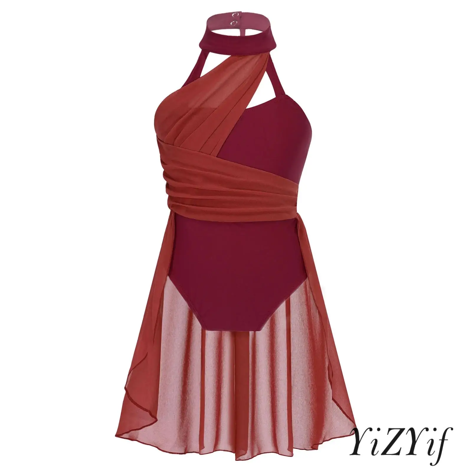 Children Girls Ballet Dance Costume Sleeveless Ruched Chiffon Ballet Dress Bodice Caged Back Lyrical Contemporary Dancewear
Children Girls Ballet Dance Costume Sleeveless Ruched Chiffon Ballet Dress Bodice Caged Back Lyrical Contemporary Dancewear