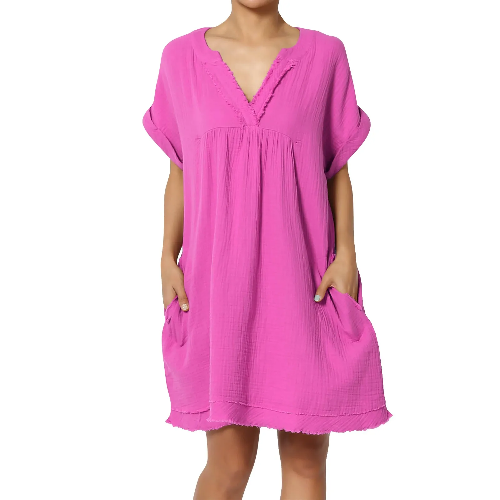 Women's Short Sleeved Solid Color Casual plus Size Maxi Dresses for Women Summer Cocktail Dress Sexy Womens Maxi Dress plus Size
Women's Short Sleeved Solid Color Casual plus Size Maxi Dresses for Women Summer Cocktail Dress Sexy Womens Maxi Dress plus Size