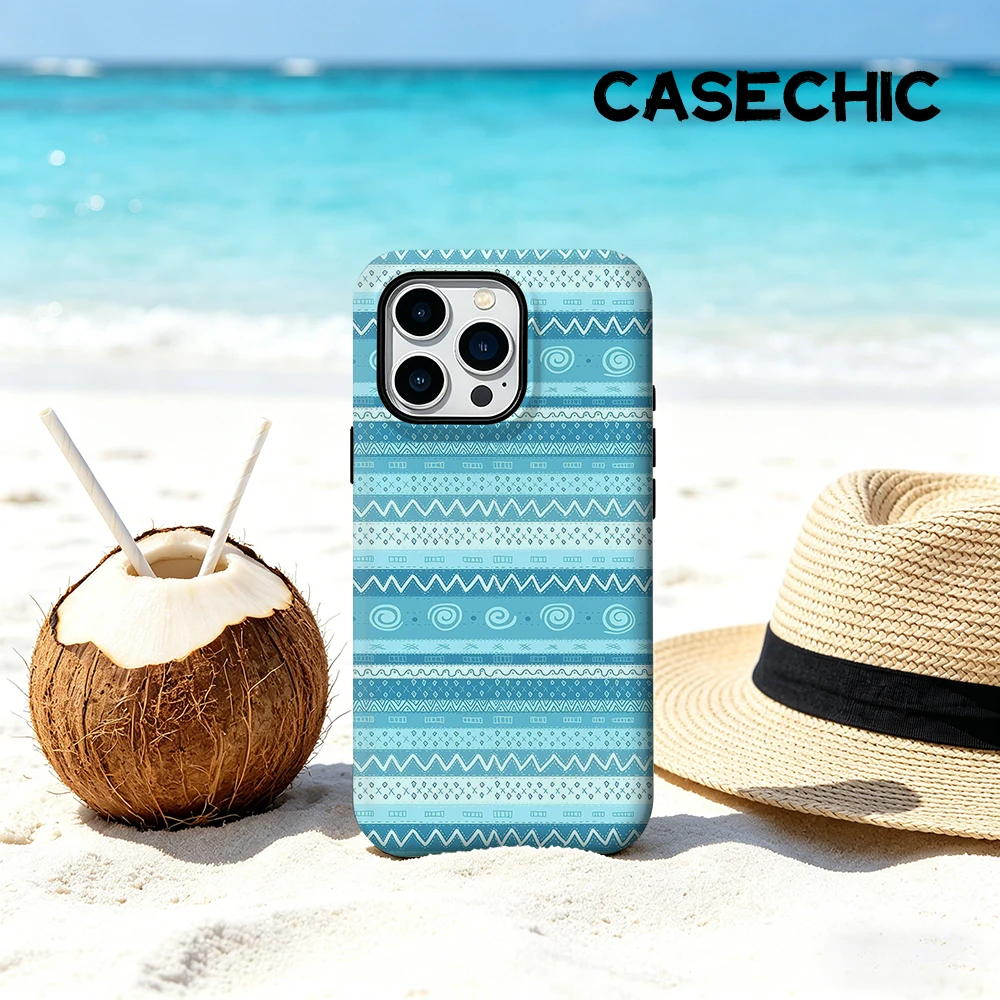 CaseChic case Matte Bumper For Magsafe Case For iPhone 17 16 15 14 Plus Pro Max Shockproof Hard PC Blue Tribal Striped Patterns
CaseChic case Matte Bumper For Magsafe Case For iPhone 17 16 15 14 Plus Pro Max Shockproof Hard PC Blue Tribal Striped Patterns