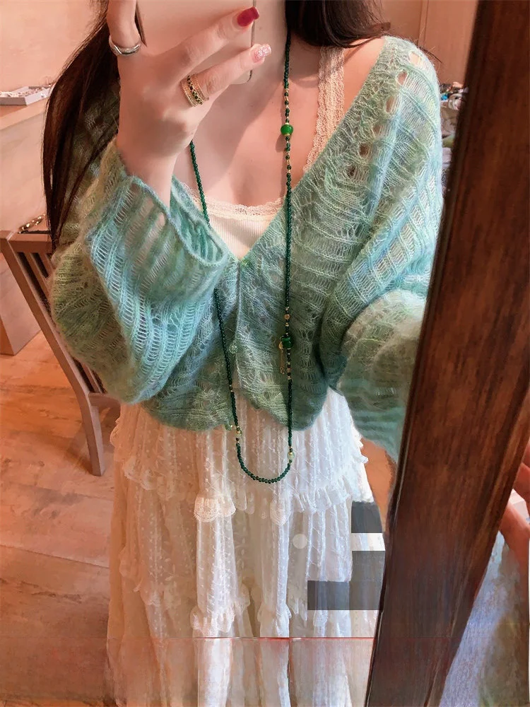 Ele Hollow out Knitted Cardigan Women's Spring 2026 New Sle Beautiful Ladies Casual Faion Alpaca Wool een Sweater
Ele Hollow out Knitted Cardigan Women's Spring 2026 New Sle Beautiful Ladies Casual Faion Alpaca Wool een Sweater