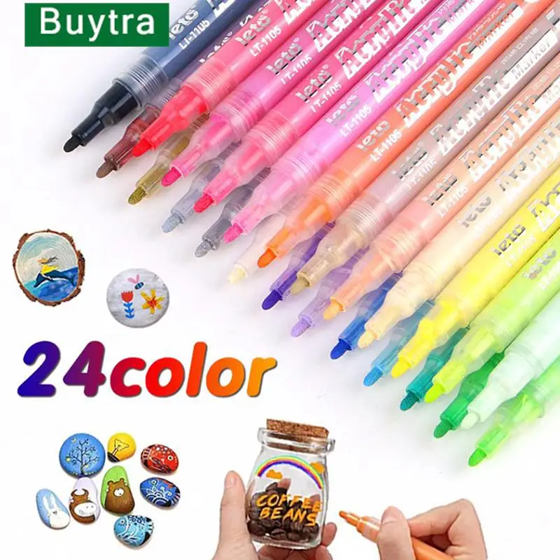 24 Colors Acrylic Paint Pens Waterproof Permanent Marker Pens Acrylic Pens for DIY Rock Stone Ceramic Glass Mugs Wood
24 Colors Acrylic Paint Pens Waterproof Permanent Marker Pens Acrylic Pens for DIY Rock Stone Ceramic Glass Mugs Wood