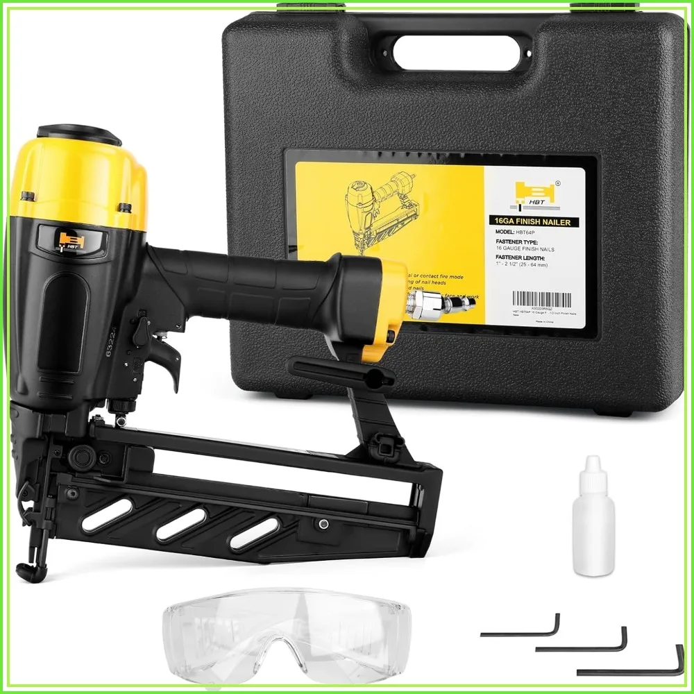 16 Gauge Finish Nailer with Magnesium Housing, Straight Finish Nail Gun for 1 to 2-1/2 Inch Nails, Includes Carrying Case
16 Gauge Finish Nailer with Magnesium Housing, Straight Finish Nail Gun for 1 to 2-1/2 Inch Nails, Includes Carrying Case