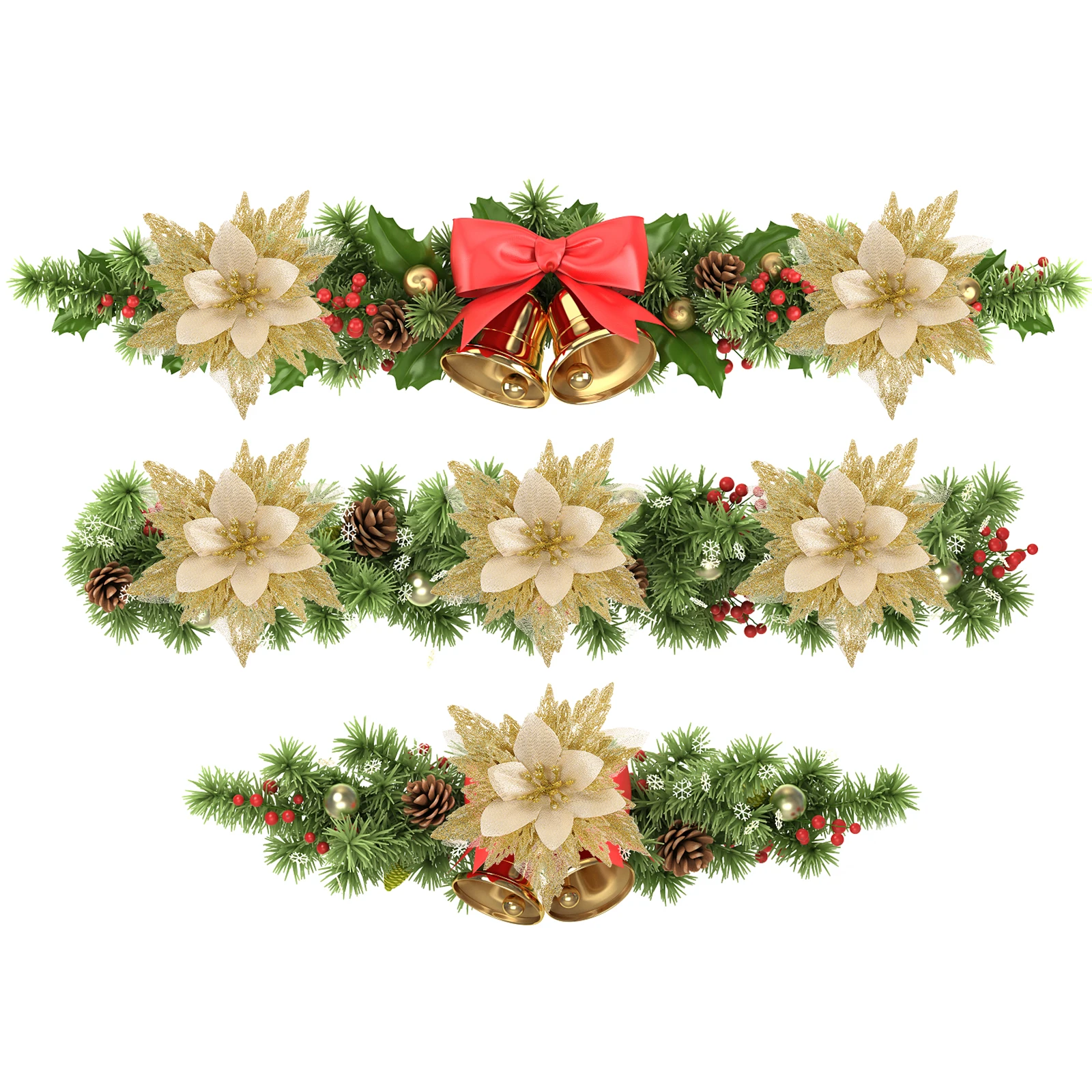 6pcs Christmas Simulation Flower Decor For Xmas Tree Door Window Wedding Artificial Flowers Diy Party Holiday Decoration
6pcs Christmas Simulation Flower Decor For Xmas Tree Door Window Wedding Artificial Flowers Diy Party Holiday Decoration