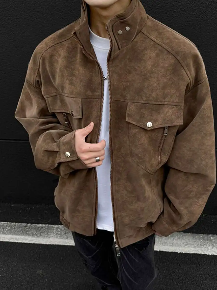 Мужская модная байкерская кожаная куртка в стиле ретро, весенне-осенняя новинка, модное пальто из искусственной кожи, повседневное свободное пальто из дубленой кожи
Мужская модная байкерская кожаная куртка в стиле ретро, весенне-осенняя новинка, модное пальто из искусственной кожи, повседневное свободное пальто из дубленой кожи